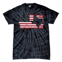 American Flag Texas 4th Of July Vintage Gift Retro Tie-Dye T-Shirt