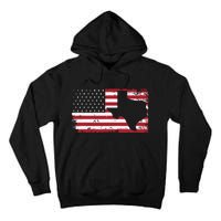 American Flag Texas 4th Of July Vintage Gift Retro Tall Hoodie