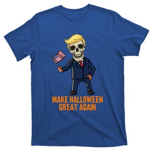 American Flag Trump Skeleton Make Halloween Great Again Gift T-Shirt