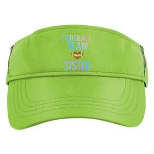 American Football Team Sister Family Match Sis Gift Adult Drive Performance Visor