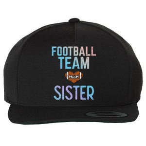 American Football Team Sister Family Match Sis Gift Wool Snapback Cap