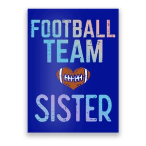 American Football Team Sister Family Match Sis Gift Poster