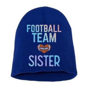 American Football Team Sister Family Match Sis Gift Short Acrylic Beanie