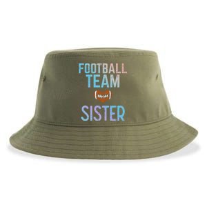 American Football Team Sister Family Match Sis Gift Sustainable Bucket Hat