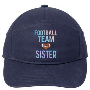 American Football Team Sister Family Match Sis Gift 7-Panel Snapback Hat