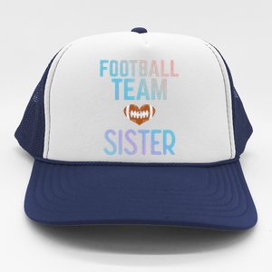 American Football Team Sister Family Match Sis Gift Trucker Hat