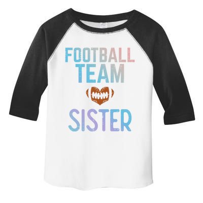 American Football Team Sister Family Match Sis Gift Toddler Fine Jersey T-Shirt