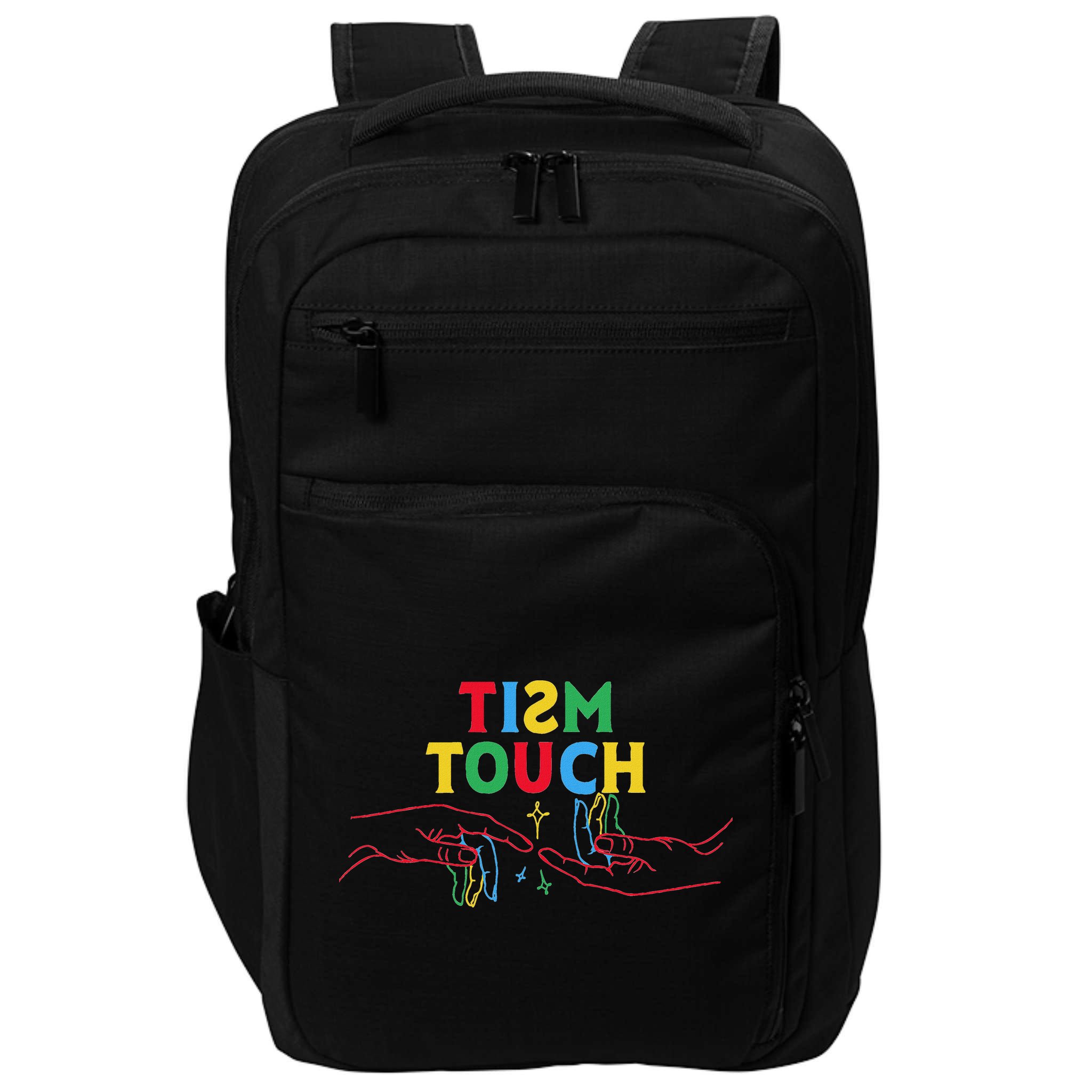 Autism Funny Tism Touch Autistic Meme Autism Awareness Impact Tech Backpack
