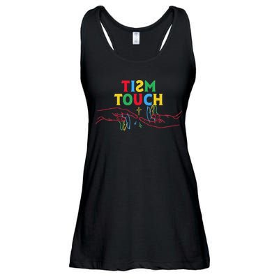 Autism Funny Tism Touch Autistic Meme Autism Awareness Ladies Essential Flowy Tank