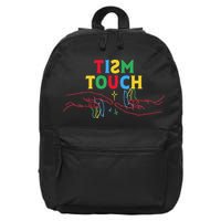 Autism Funny Tism Touch Autistic Meme Autism Awareness 16 in Basic Backpack