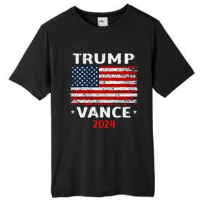 America Flag Trump Vance 2024 Vp Vice President Tall Fusion ChromaSoft Performance T-Shirt