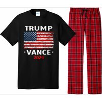 America Flag Trump Vance 2024 Vp Vice President Pajama Set