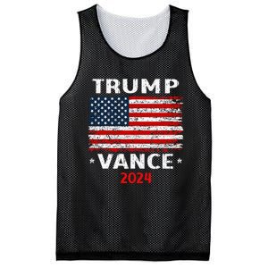 America Flag Trump Vance 2024 Vp Vice President Mesh Reversible Basketball Jersey Tank