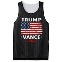 America Flag Trump Vance 2024 Vp Vice President Mesh Reversible Basketball Jersey Tank