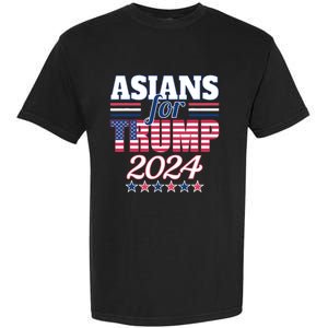 Asians For Trump Pro Trump 2024 Election Trump Supporter Garment-Dyed Heavyweight T-Shirt