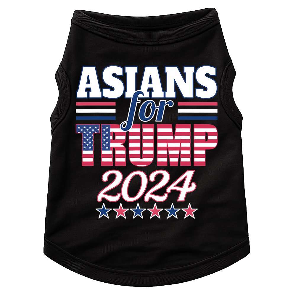 Asians For Trump Pro Trump 2024 Election Trump Supporter Doggie Tank