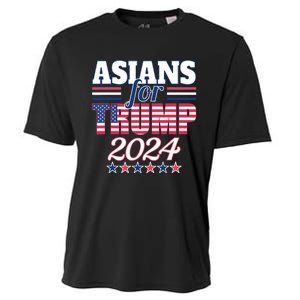 Asians For Trump Pro Trump 2024 Election Trump Supporter Cooling Performance Crew T-Shirt