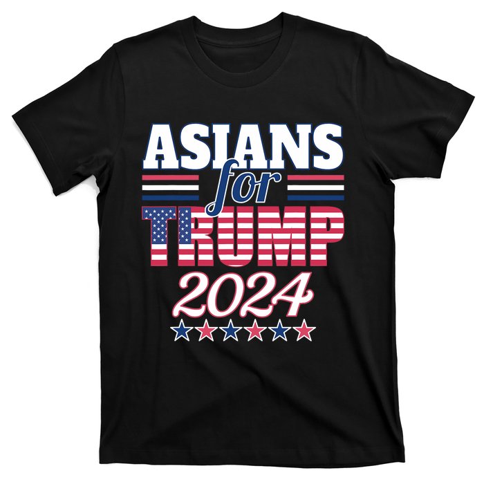 Asians For Trump Pro Trump 2024 Election Trump Supporter T-Shirt