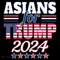 Asians For Trump Pro Trump 2024 Election Trump Supporter Tall T-Shirt