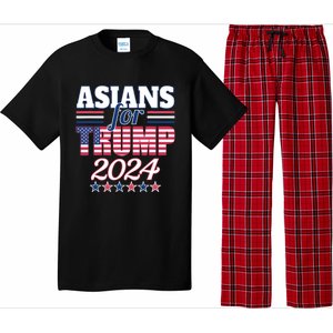 Asians For Trump Pro Trump 2024 Election Trump Supporter Pajama Set