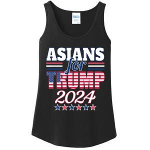 Asians For Trump Pro Trump 2024 Election Trump Supporter Ladies Essential Tank