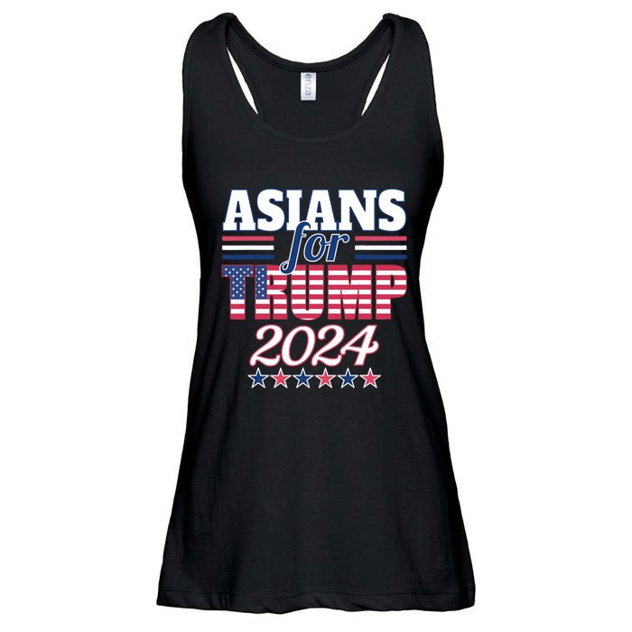 Asians For Trump Pro Trump 2024 Election Trump Supporter Ladies Essential Flowy Tank