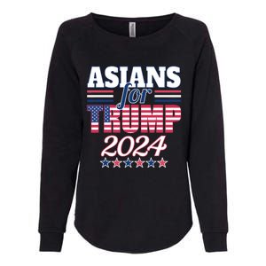 Asians For Trump Pro Trump 2024 Election Trump Supporter Womens California Wash Sweatshirt