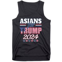 Asians For Trump Pro Trump 2024 Election Trump Supporter Tank Top