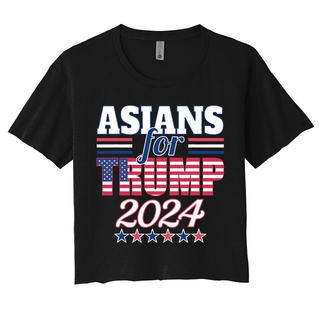 Asians For Trump Pro Trump 2024 Election Trump Supporter Crop Top