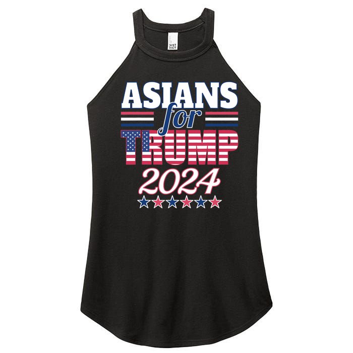 Asians For Trump Pro Trump 2024 Election Trump Supporter Women's Perfect Tri Rocker Tank