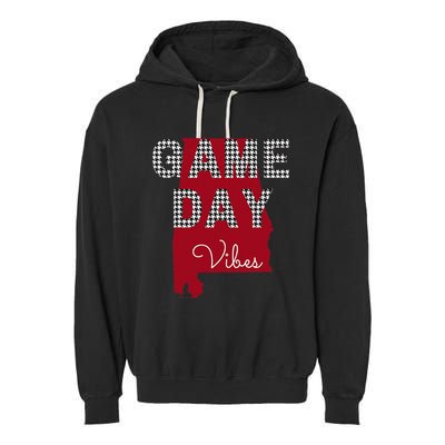 Alabama Football Tailgate Game Day Vibes Fall Garment-Dyed Fleece Hoodie