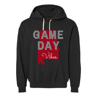 Alabama Football Tailgate Game Day Vibes Fall Garment-Dyed Fleece Hoodie