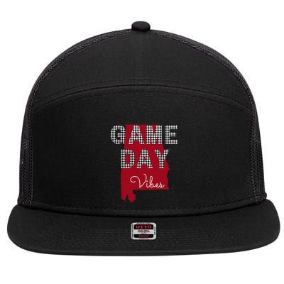 Alabama Football Tailgate Game Day Vibes Fall 7 Panel Mesh Trucker Snapback Hat