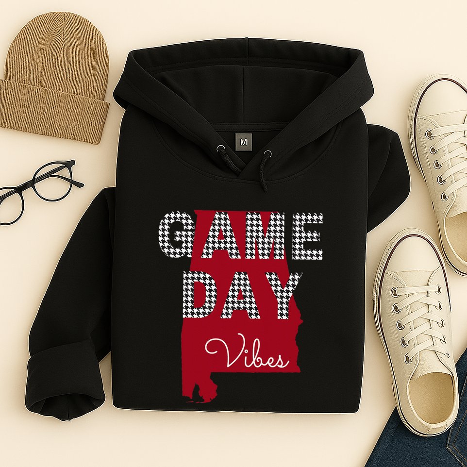 Alabama Football Tailgate Game Day Vibes Fall Hoodie