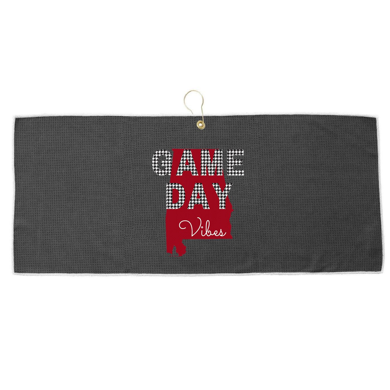 Alabama Football Tailgate Game Day Vibes Fall Large Microfiber Waffle Golf Towel