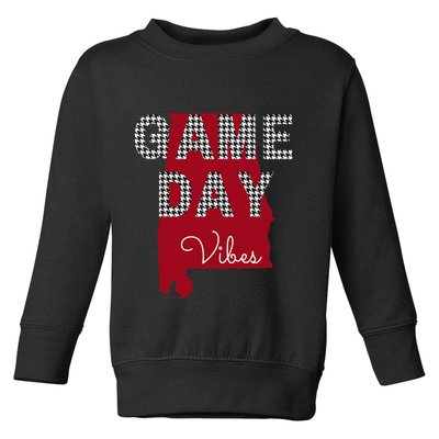 Alabama Football Tailgate Game Day Vibes Fall Toddler Sweatshirt