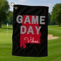 Alabama Football Tailgate Game Day Vibes Fall Golf Towel