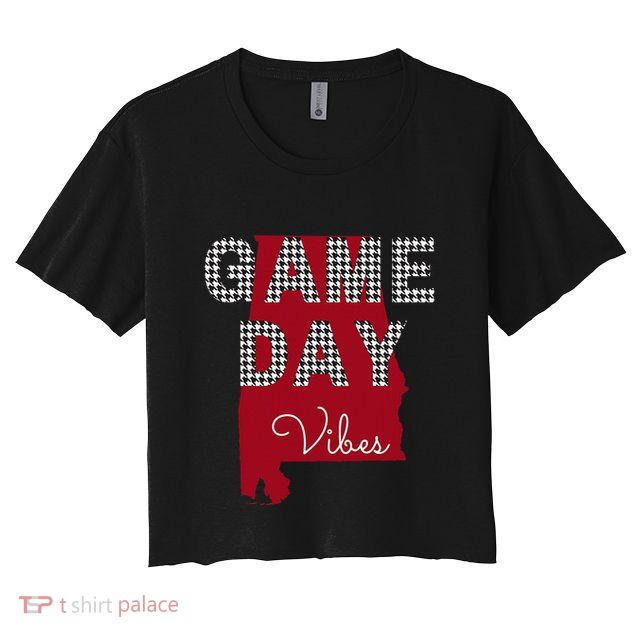 Alabama Football Tailgate Game Day Vibes Fall Crop Top