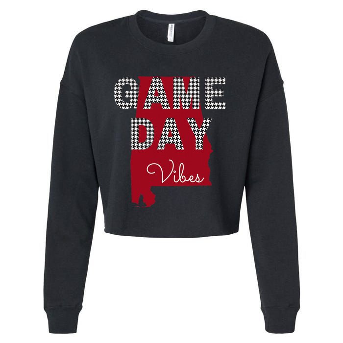 Alabama Football Tailgate Game Day Vibes Fall Cropped Pullover Crew
