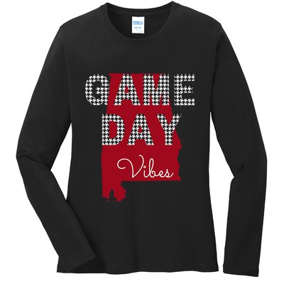 Alabama Football Tailgate Game Day Vibes Fall Ladies Long Sleeve Shirt