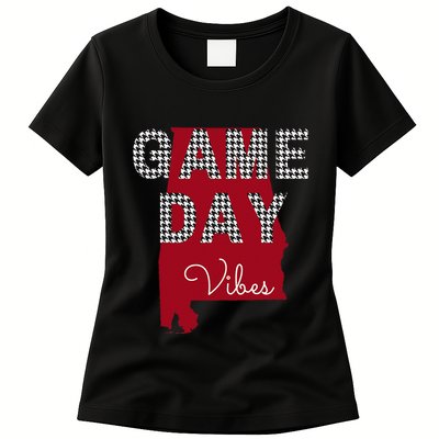 Alabama Football Tailgate Game Day Vibes Fall Womens T-Shirt