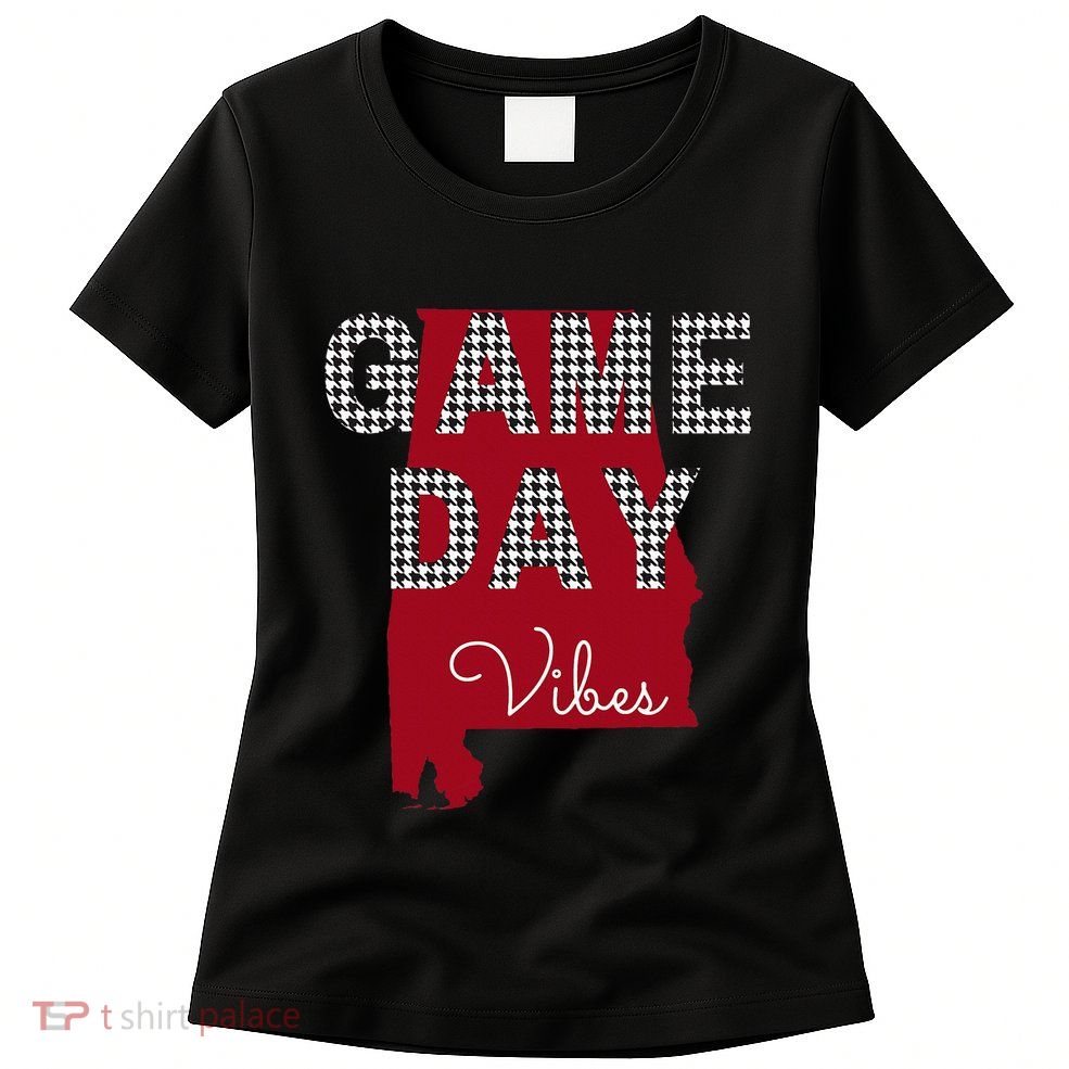 Alabama Football Tailgate Game Day Vibes Fall Womens T-Shirt