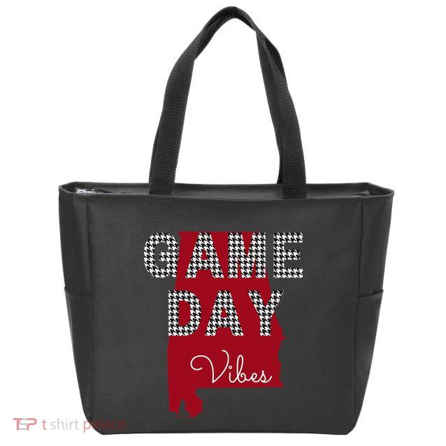 Alabama Football Tailgate Game Day Vibes Fall Zip Tote Bag