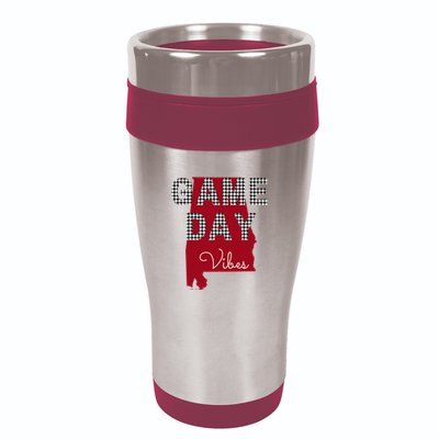 Alabama Football Tailgate Game Day Vibes Fall 16oz Travel Tumbler