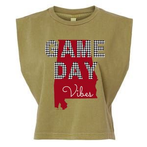 Alabama Football Tailgate Game Day Vibes Fall Garment-Dyed Women's Muscle Tee