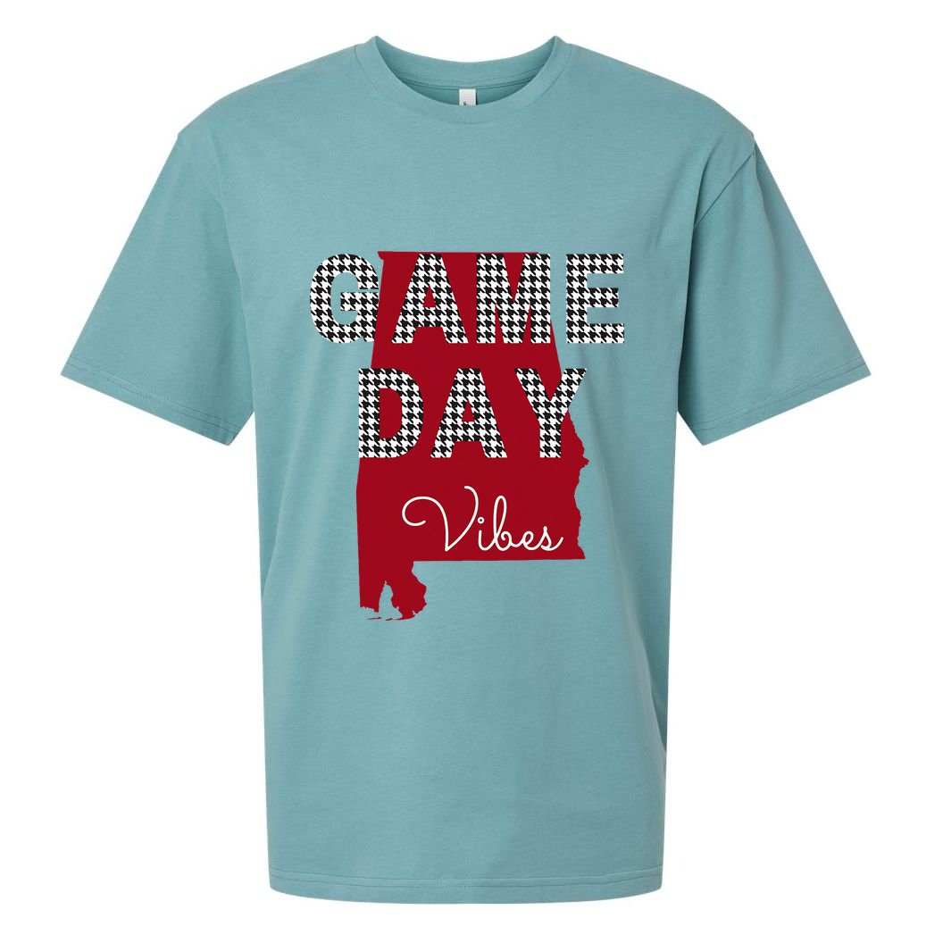 Alabama Football Tailgate Game Day Vibes Fall Sueded Cloud Jersey T-Shirt