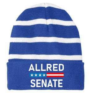 Allred For Texas Allred For Senate Striped Beanie with Solid Band