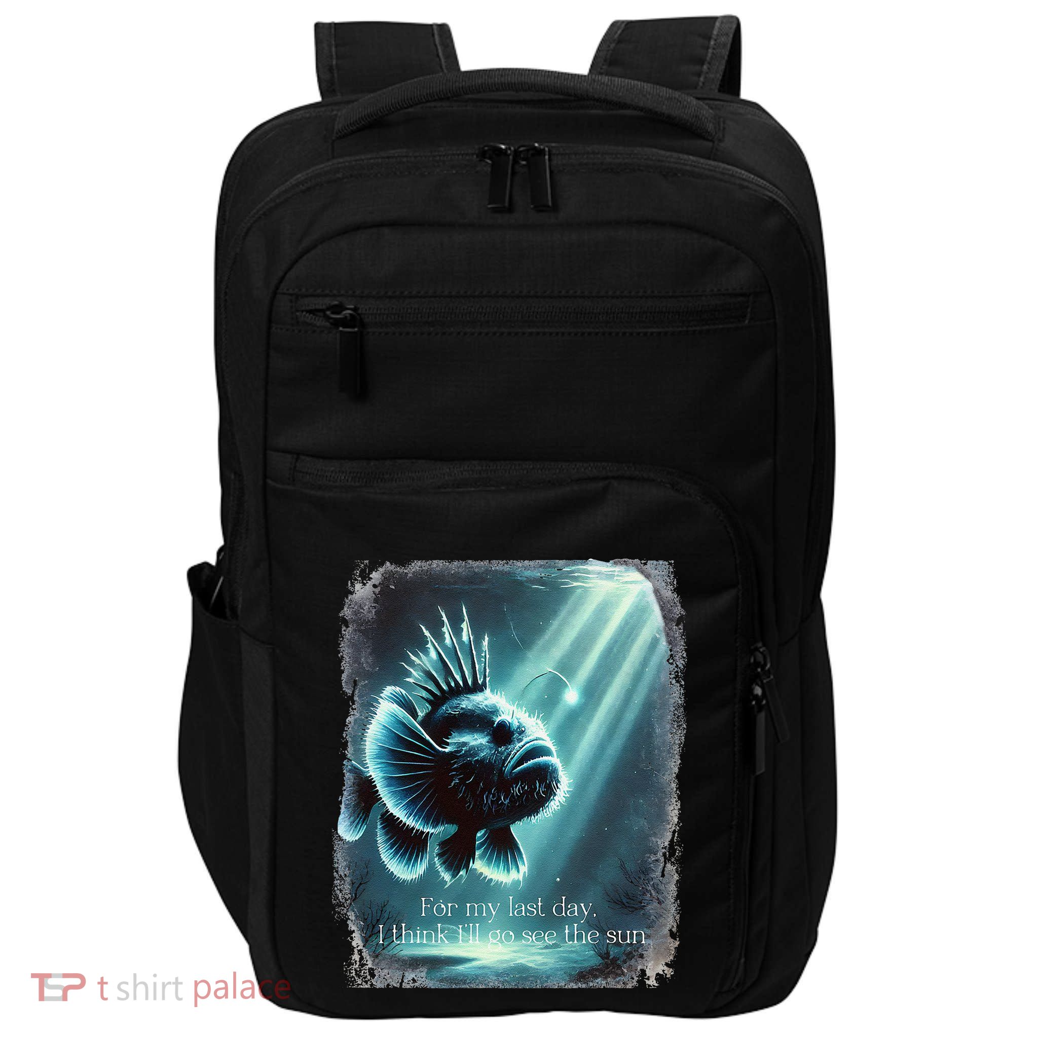 Anglerfish Found The Light Angler Fish .Png Impact Tech Backpack