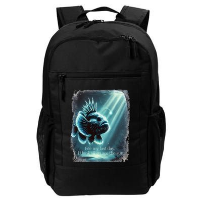 Anglerfish Found The Light Angler Fish .Png Backpack