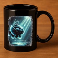 Anglerfish Found The Light Angler Fish .Png 11oz C Handle Ceramic Mug